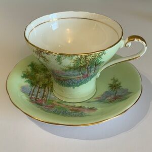 Aynsley Vintage Bluebell Time Cup and Saucer